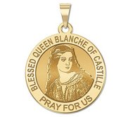 Blessed Queen Blanche of Castille Round Religious Medal   EXCLUSIVE 