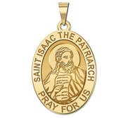 Saint Isaac the Patriarch OVAL Religious Medal   EXCLUSIVE 