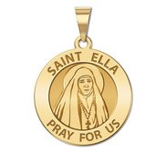 Saint Ella Religious Round Medal  EXCLUSIVE 