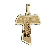 Saint Francis of Assisi    Tau Franciscan Cross Religious Medal   EXCLUSIVE 