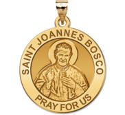 Saint Joannes Bosco Round Religious Medal