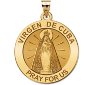 Virgen de Cuba Round Religious Medal   EXCLUSIVE 