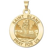 Saint Blane Round Religious Medal   EXCLUSIVE 