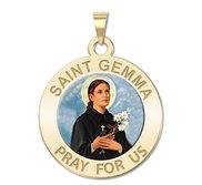 Saint Gemma Galgani Medal   Color Round  EXCLUSIVE 