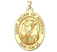 Saint Julian of Norwich Religious Medal   EXCLUSIVE 