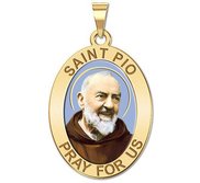 Saint Pio of Pietrelcina    OVAL  Color EXCLUSIVE 