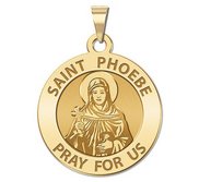 Saint Phoebe Religious Medal  Round EXCLUSIVE 