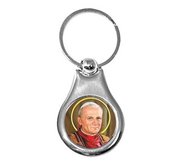 Stainless Steel Pope Saint John Paul II Color Keychain