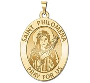 Saint Philomena Oval Religious Medal  EXCLUSIVE 