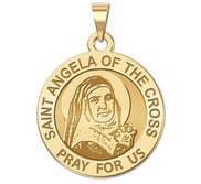 Saint Angela of the Cross Round Religious Medal  EXCLUSIVE 