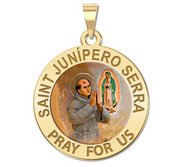 Saint Junipero Serra Religious Color Medal  EXCLUSIVE 