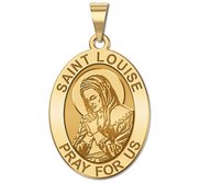 Saint Louise de Marillac OVAL Religious Medal  EXCLUSIVE 