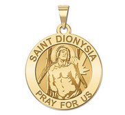 Saint Dionysia Round Religious Medal  EXCLUSIVE 