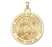 Saint Francis Caracciolo Round Religious Medal  EXCLUSIVE 