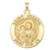 Saint Joseph Round Religious Medal  EXCLUSIVE 