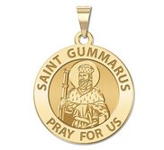 Saint Gummarus Round Religious Medal  EXCLUSIVE 