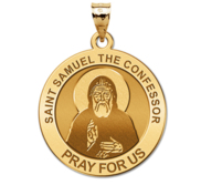 Saint Samuel The Confessor Round Religious Medal  EXCLUSIVE 