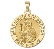 Saint Ignatius of Antioch Round Religious Medal   EXCLUSIVE 