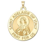 Saint Adelaide of Italy Round Religious Medal    EXCLUSIVE 