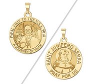 Double Sided Saint Junipero Serra   Pope Francis Papal Visit Washington DC Religious Medal  EXCLUSIVE 