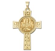 Saint Kateri Tekakwitha Cross Religious Medal   EXCLUSIVE 