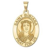 Saint Bibiana Medal   Oval  EXCLUSIVE 