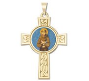 Saint Francis of Assisi Cross Religious Medal   EXCLUSIVE 