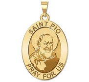 Saint Pio of Pietrelcina    OVAL  EXCLUSIVE 