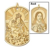 Scapular Double Sided Dog tag Religious Medal  EXCLUSIVE 