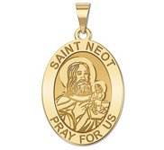 Saint Neot OVAL Religious Medal   EXCLUSIVE 