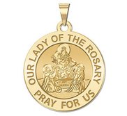 Our Lady of the Rosary Religious Medal   EXCLUSIVE 