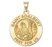 Saint Adalbert Round Religious Medal    EXCLUSIVE 