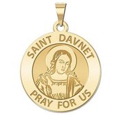 Saint Davnet Round Religious Medal  EXCLUSIVE 