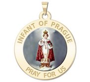 Infant of Prague Religious Medal   Color EXCLUSIVE 