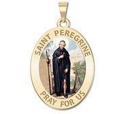 Saint Peregrine   OVAL  Color EXCLUSIVE 