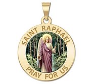 Saint Raphael  Color EXCLUSIVE  Religious Medal