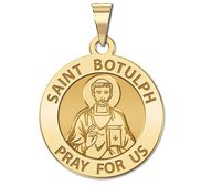 Saint Botulph Round Religious Medal  EXCLUSIVE 