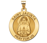 Saint Jacinta Round Religious Medal  EXCLUSIVE 