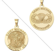 Saint Michael Double Sided Paratrooper Medal