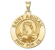 Saint Abigail Religious Round Medal    EXCLUSIVE 