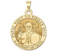 Pope Francis Papal Philadelphia  PA Visit 2015    A Journey of Faith  Embossed Medal