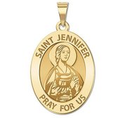 Saint Jennifer Religious Oval Medal  EXCLUSIVE 