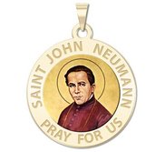 Saint John Neumann Religious Medal  color EXCLUSIVE 