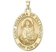 Saint Rosalina of Villeneuve Oval Religious Medal  EXCLUSIVE 