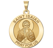 Saint Isaiah Round Religious Medal   EXCLUSIVE 