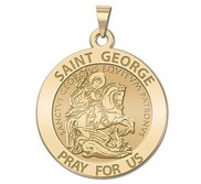 Saint George Round Religious Medal  EXCLUSIVE 