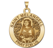 Saint Melangell Round Religious Medal  EXCLUSIVE 