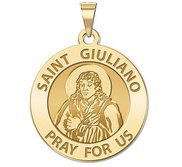 Saint Giuliano Round Religious Medal   EXCLUSIVE 