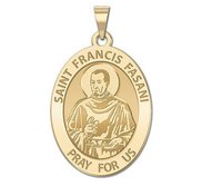 Saint Francis Fasani Oval Religious Medal  EXCLUSIVE 