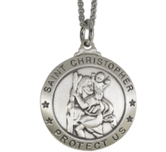 Sterling Silver Saint Christopher Medal